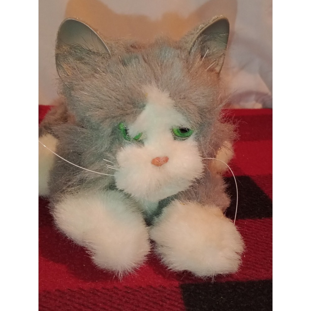 FurReal Friends Kitten Grey Long Haired Cat Tiger Hasbro Vintage Robotic Toy Pet